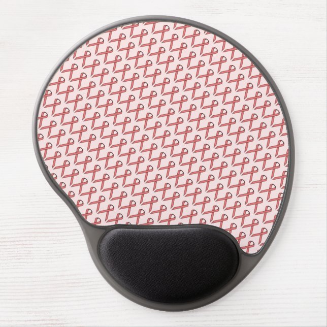 Pink Standard Ribbon by Kenneth Yoncich Gel Mouse Pad (Front)