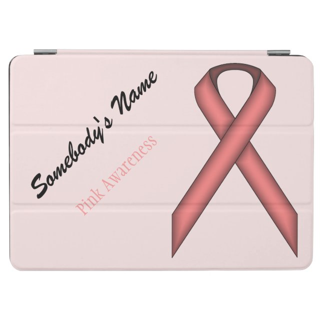 Pink Standard Ribbon by Kenneth Yoncich iPad Air Cover (Horizontal)