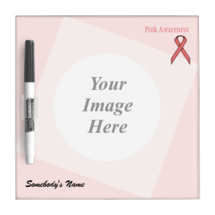 Pink Standard Ribbon Template by Kenneth Yoncich Dry-Erase Board