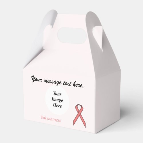 Pink Standard Ribbon Template by Kenneth Yoncich Favor Boxes