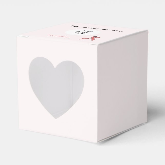 Pink Standard Ribbon Template by Kenneth Yoncich Favor Boxes (Front Side)