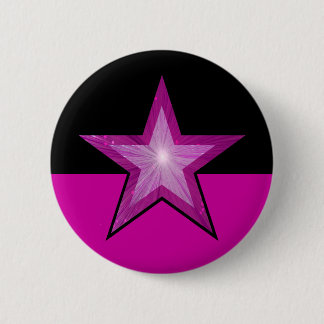 Pink Star button pink black