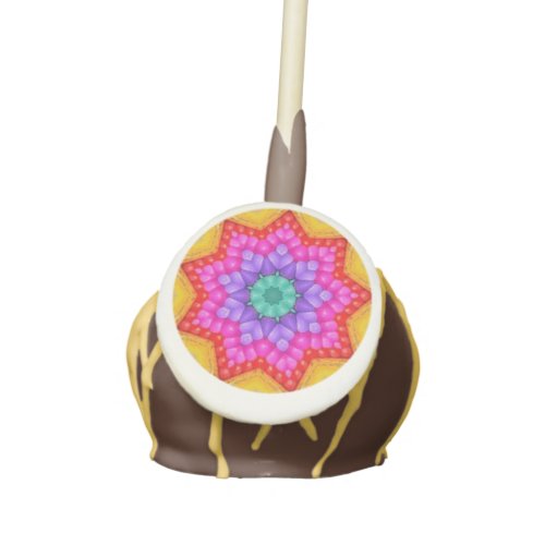 PINK STAR  CAKE POPS  Red Yellow Green Purple