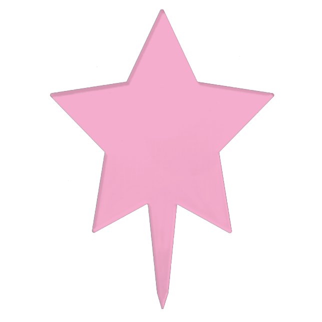 Pink Star Cake Topper Murugi Diningware (Front)