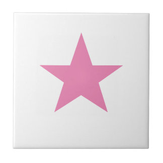 Pink Star Ceramic Tile