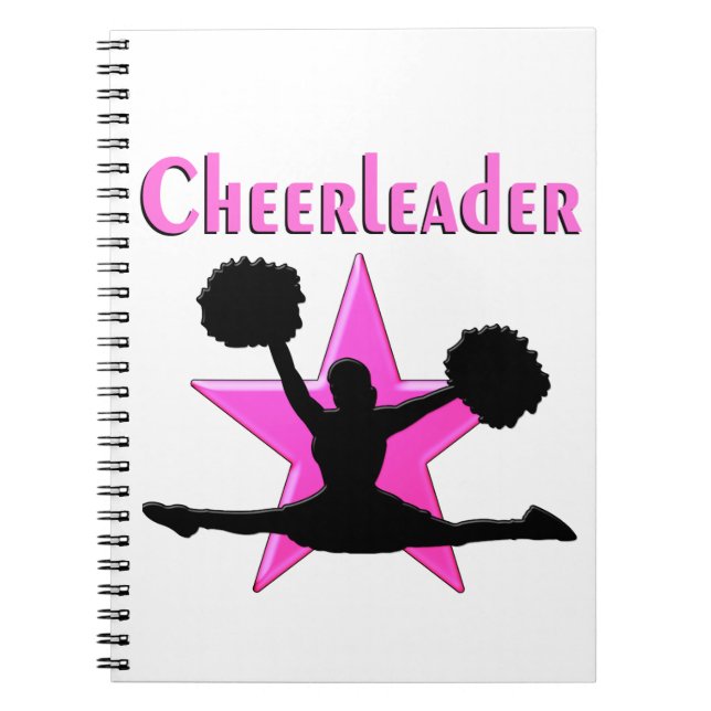PINK STAR CHEERLEADER NOTEBOOK (Front)