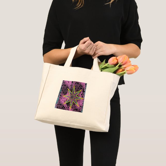 Pink Star Mini Tote Bag (Front (Product))