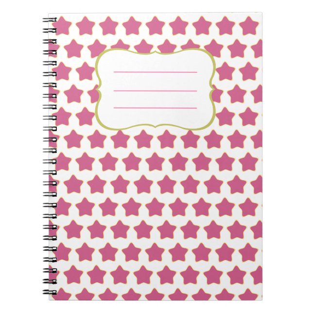 Pink Star Notebook (Front)