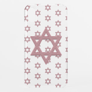 Pink Star of David Seamless iPhone XR Case
