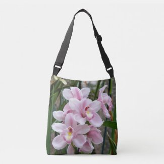 Pink Star Orchids Crossbody Bag
