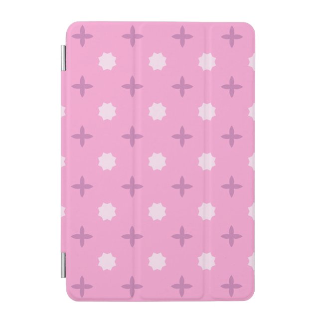 Pink Star Petal Dot Pattern iPad Mini Cover (Front)