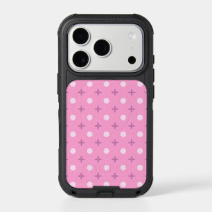Pink Star Petal Dot Pattern iPhone 17 Pro Case
