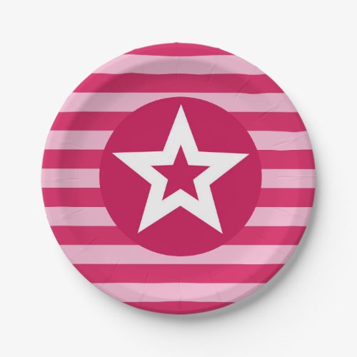 Pink Star Plate