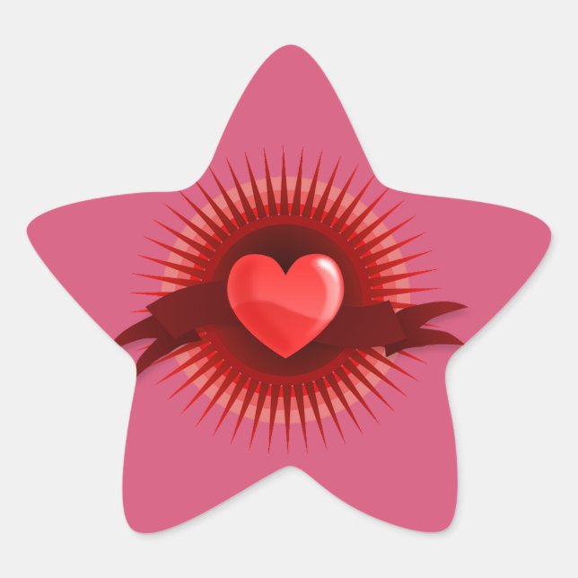 Pink Star Star Sticker (Front)