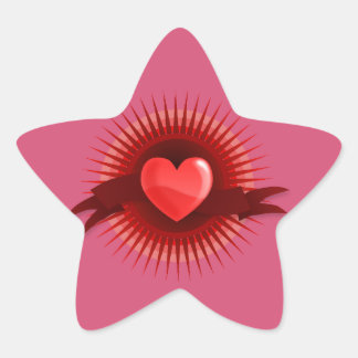 Pink Star Sticker