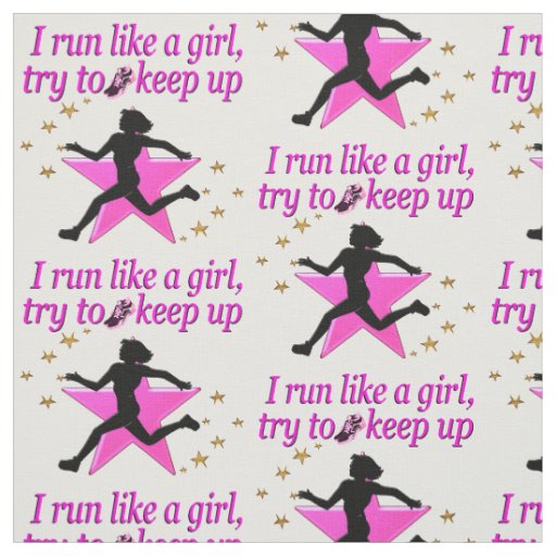 PINK STAR TRACK AND FIELD CHAMPION FABRIC