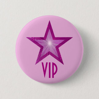 Pink Star 'VIP' button pale pink