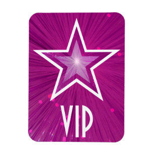 Pink Star 'VIP' flexible magnet