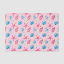 Pink Starfish & Blue Shell (Design 83 Pink Series)