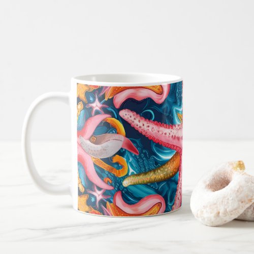 Pink starfish  coffee mug