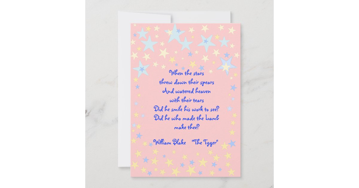 Pink Stars Baby Shower Invitation | Zazzle