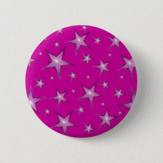 Pink Stars button pink