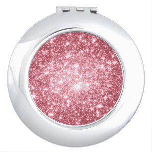 Pink Stars Compact Mirror