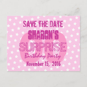 Pink Stars Custom ANY Year Birthday Template 2