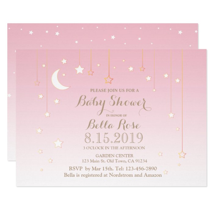 baby shower invitations stars and moons