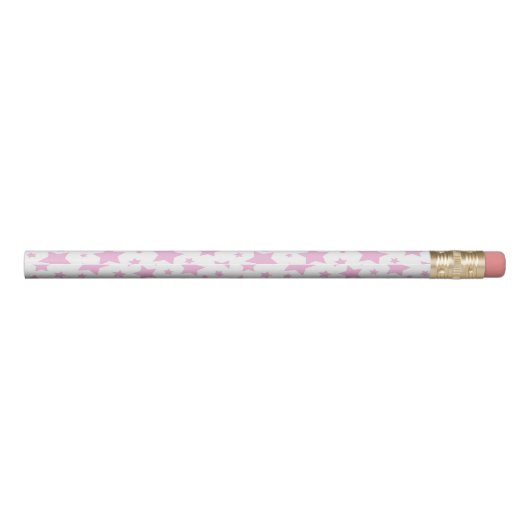 Pink Stars Pretty Pencil (Back)