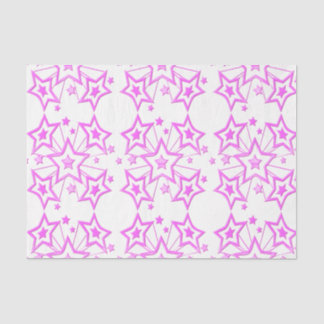 Pink Stars Tissue Paper