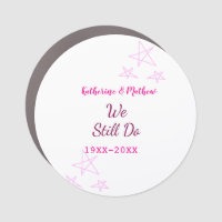 Pink stars Vow renewal anniversary wedding modern