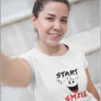 Pink Start Your Day With A Smile T-Shirt