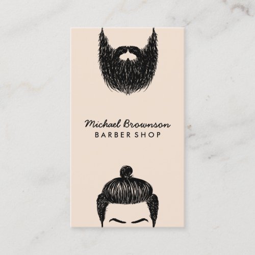 Pink starter kit for barber shops hairdresser business card