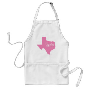 Pink State Texas Adult Apron