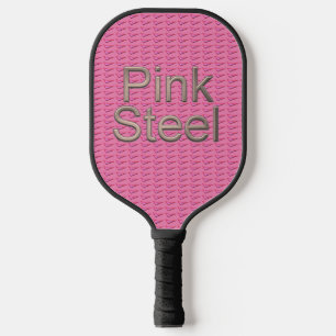 Pink Steel black pickleball paddle