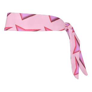 Pink Steel light pink checker plate headband