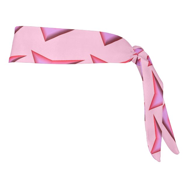 Pink Steel light pink checker plate headband (Rotate 90)