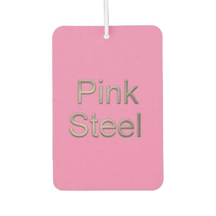 Pink Steel pink car air freshener