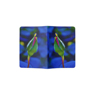 Pink Stemmed Rosebud passport holder