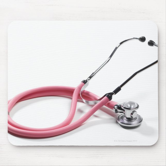 Pink Stethoscope Mouse Pad (Front)