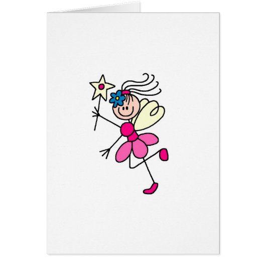 Pink Stick Fairy Card (Front)