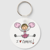 Pink Stick Figure Cheerleader T-shirts and Gifts