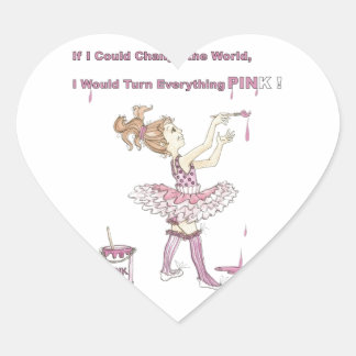 Pink stickers or lollipop labels