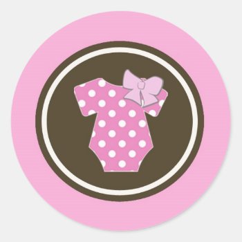 Pink Stickers - Perfect For Gender Reveals by seasidepapercompany at Zazzle