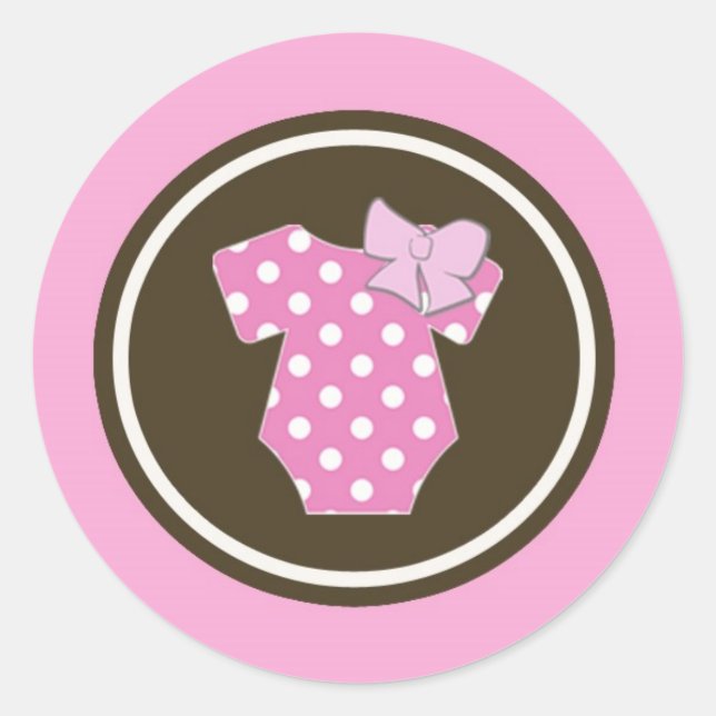 Pink Stickers - Perfect for gender reveals (Front)
