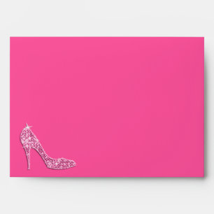 Pink Stiletto Shoe Envelope