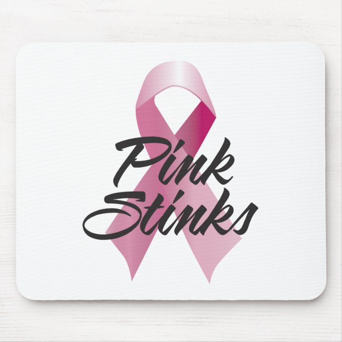 Pink Stinks Mouse Pads