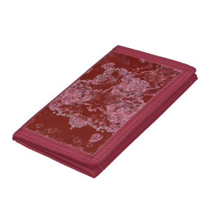 Pink Stone Abstract  Trifold Wallet