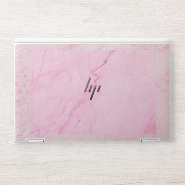Pink Stone Look Marble HP Laptop Skin (Front)